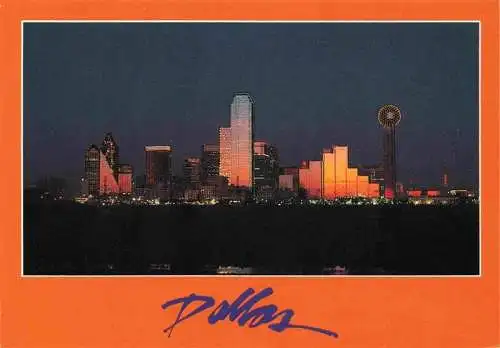 AK / Ansichtskarte 73993301 Dallas__Texas_USA Downtown at night