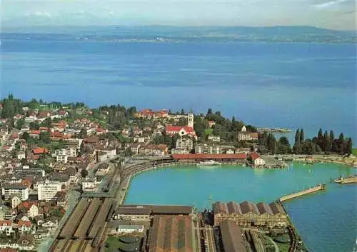 AK / Ansichtskarte  ROMANSHORN_TG Blick ueber den Bodensee nach Immenstaad