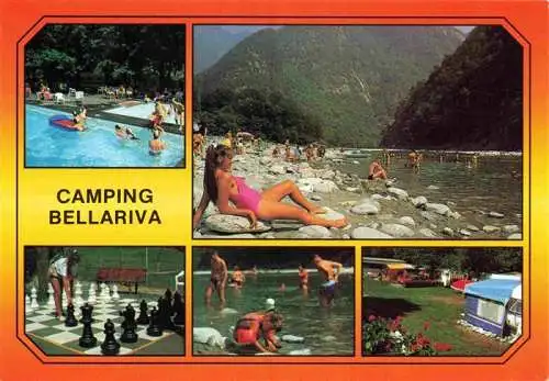 AK / Ansichtskarte  Gordevio Camping Bellariva Strandpartien Gartenschach Camping