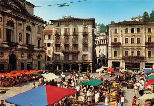 AK / Ansichtskarte  LUGANO_Lago_di_Lugano_TI Markt