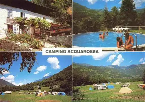 AK / Ansichtskarte  Acquarossa_Blenio_TI Camping Acquarossa Pool Panorama