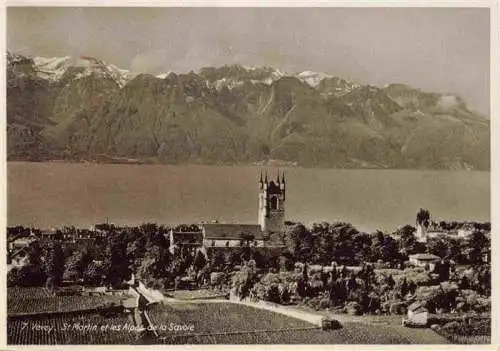 AK / Ansichtskarte  VEVEY_VD St Martin et les Alpes de la Savoie