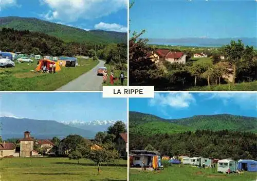 AK / Ansichtskarte  La_Rippe_Nyon_VD Panorama Campingplatz