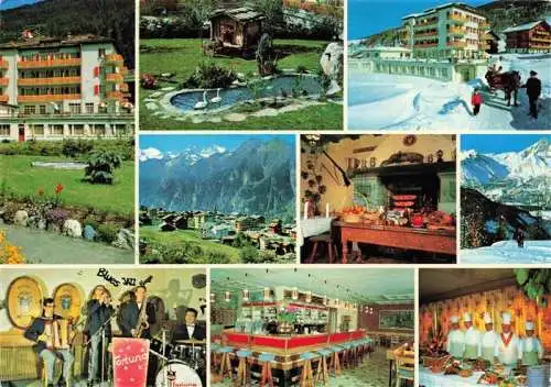 AK / Ansichtskarte  Graechen_Visp_VS Hotels Graecherhof und Schoenegg Restaurant Bar Sporting