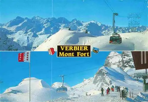 AK / Ansichtskarte  Verbier_VS Mont Fort Luftseilbahn Panorama