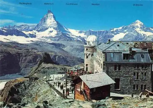 AK / Ansichtskarte  Zermatt_VS Kulmhotel Gornergrat Matterhorn Dt Blanche