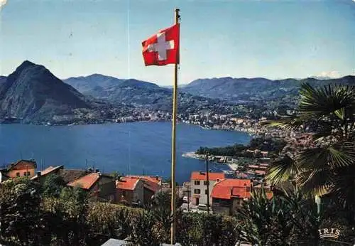 AK / Ansichtskarte  LUGANO_Lago_di_Lugano_TI Vista generale