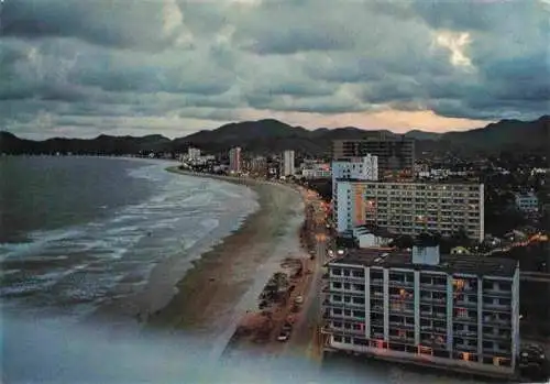 AK / Ansichtskarte  Balneario_Camboriu A Copacabana do Sul Vista parcial so anoitecar