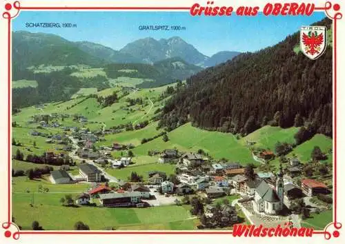 AK / Ansichtskarte  Oberau__Wildschoenau_Tirol_AT Fliegeraufnahme mit Schatzberg und Gratlspitz