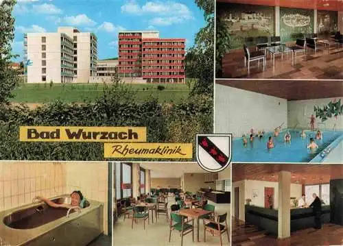 AK / Ansichtskarte  Bad_Wurzach Rheumaklinik Gastraeume Moorbad Rezeption