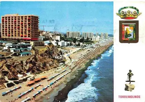 AK / Ansichtskarte 73993628 Torremolinos_ES Playa de La Rocca Fliegeraufnahme