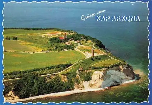 AK / Ansichtskarte 73993649 Kap_Arkona_Putgarten_Ruegen Fliegeraufnahme mit Leuchtturm