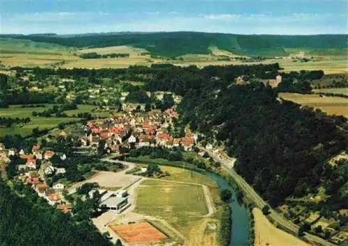 AK / Ansichtskarte  Helmarshausen am Reinhardswald Fliegeraufnahme