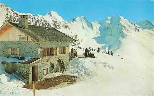 AK / Ansichtskarte  Obergurgl_Ober-Gurgl_Soelden_oetztal_Imst_Tirol_AT Schiparadies Restaurant Gletscherblick