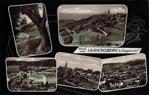 AK / Ansichtskarte  Ulrichsberg_Deggendorf_Niederbayern Panorama mit Metten und Deggendorf