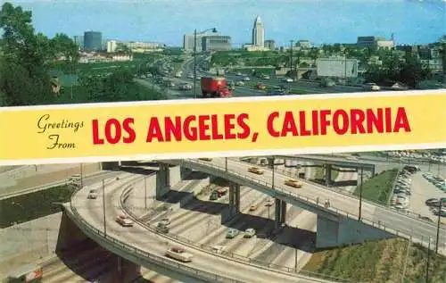 AK / Ansichtskarte  LOS_ANGELES_California_USA Civic Center Bottom Freeway