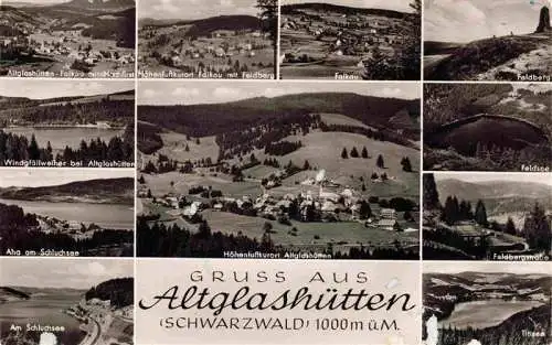 AK / Ansichtskarte  Altglashuetten_Feldberg_Schwarzwald Panorama Teilansichten Feldsee Schluchsee Falkau Aha Titisee