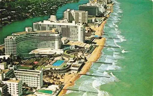 AK / Ansichtskarte  Miami_Beach Fliegeraufnahme
