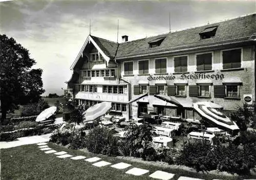 AK / Ansichtskarte  Teufen_Appenzell_AR Fliegeraufnahme Gasthaus Pension Schaeflisegg