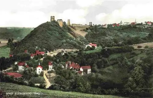 AK / Ansichtskarte 73993981 Blankenberg_Sieg_NRW Panorama mit Burg