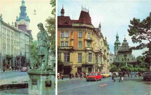 AK / Ansichtskarte  Lemberg__Lwow_Lviv_UA Brunnen Ortspartie