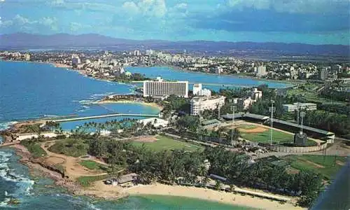 AK / Ansichtskarte  San_Juan__Puerto_Rico General aerial view showing Caribe Hilton