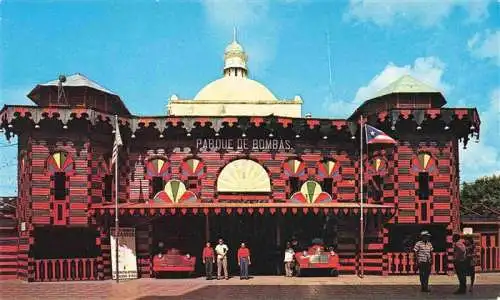 AK / Ansichtskarte  Ponce_Puerto_Rico Pances Firehouse behind the Cathedral