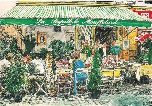 AK / Ansichtskarte  PARIS_75 Restaurant La Papillote Zeichnung