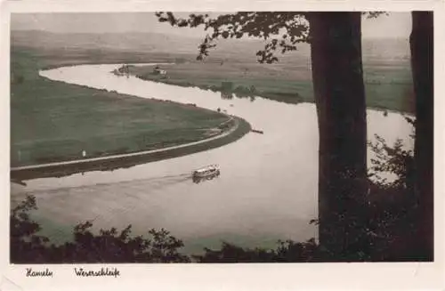 AK / Ansichtskarte  HAMELN_Weser Panorama Weserschleife