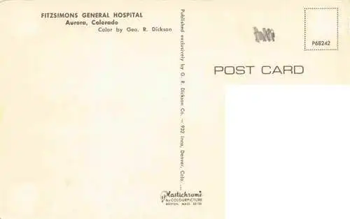 AK / Ansichtskarte  Aurora_Colorado_USA Fitzsimons General Hospital