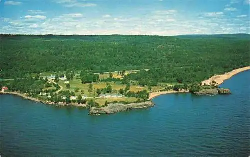 AK / Ansichtskarte 73994152 Two_Harbors_Minnesota_USA Twin Point Resort Fliegeraufnahme