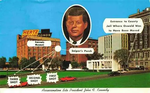 AK / Ansichtskarte 73994171 Dallas__Texas_USA President Kennedys Assassination Site