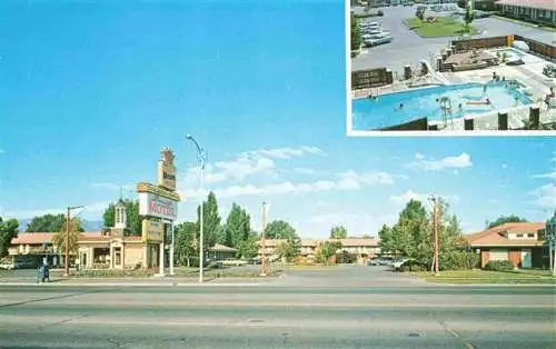 AK / Ansichtskarte 73994180 Logan_Utah_USA Baugh Motel Pool
