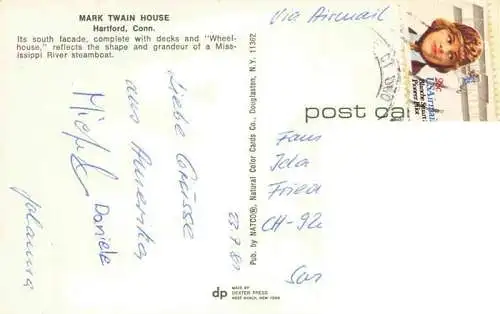 AK / Ansichtskarte  Hartford_Connecticut_USA Mark Twain House