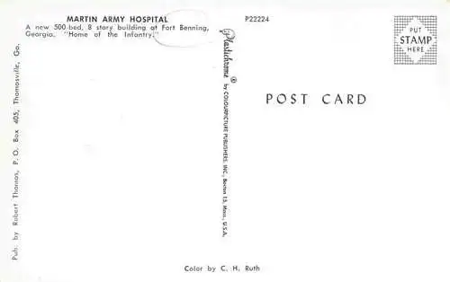 AK / Ansichtskarte 73994186 Fort_Benning_Georgia_USA Martin Army Hospital