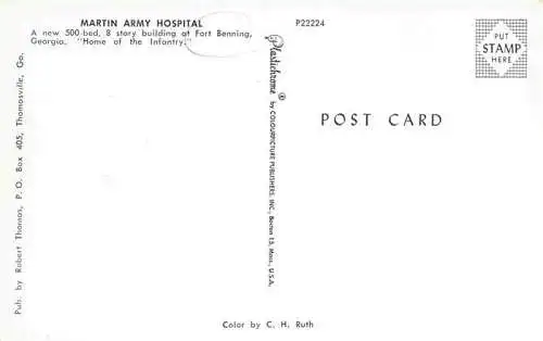 AK / Ansichtskarte  Fort_Benning_Georgia_USA Martin Army Hospital