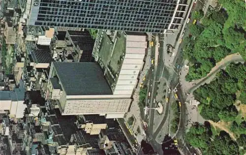 AK / Ansichtskarte 73994200 NEW_YORK_City_USA Aerial view of Columbus Circle New York Coliseum and The Gulf and Western Building