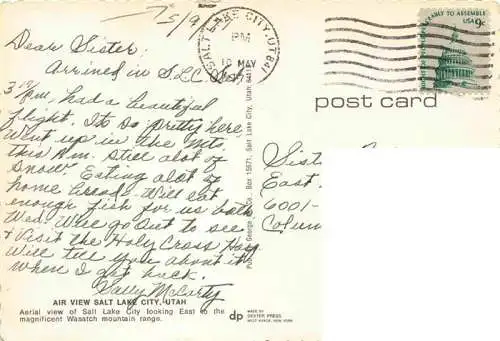 AK / Ansichtskarte  Salt_Lake_City_Utah_USA Air View of Salt Lake City