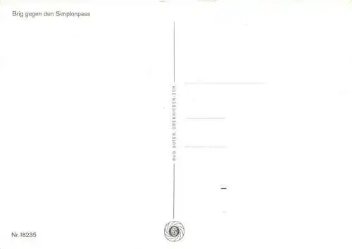 AK / Ansichtskarte  Brig_Glis_BRIGUE_VS Fliegeraufnahme mit Simplonpass