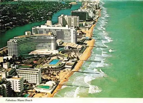 AK / Ansichtskarte  Miami_Beach Fliegeraufnahme