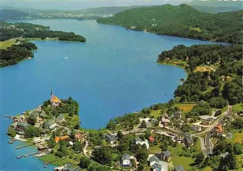 AK / Ansichtskarte  Maria_Woerth_Woerthersee_Kaernten_AT Fliegeraufnahme