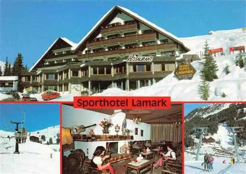 AK / Ansichtskarte 73994376 Hochfuegen Sporthotel Lamark Gastraum Sessel und Schlepplift