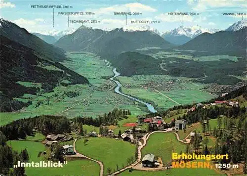 AK / Ansichtskarte 73994378 Moesern_Seefeld_Tirol_AT Inntalblick Fliegeraufnahme