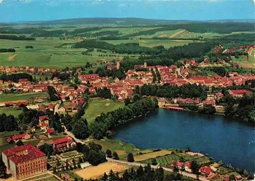 AK / Ansichtskarte  Allentsteig Fliegeraufnahme mit See