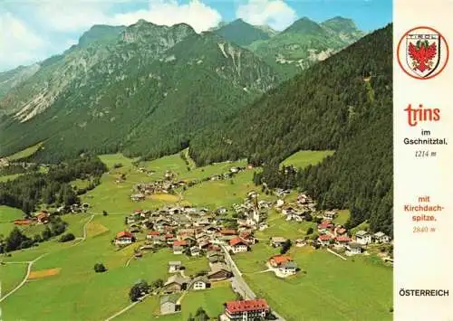 AK / Ansichtskarte  Trins_Innsbruck_Tirol_AT Fliegeraufnahme mit Pfarrkirche St Georg