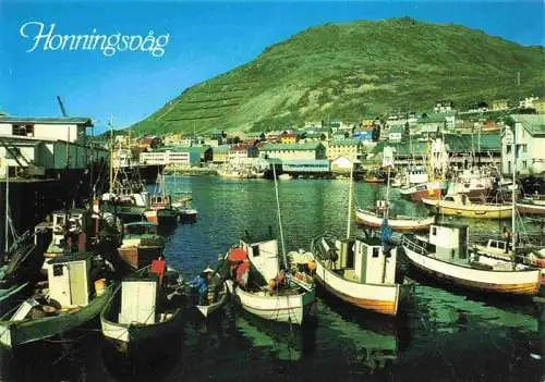 AK / Ansichtskarte  Honningsvag_Norge Hafen Fischkutter