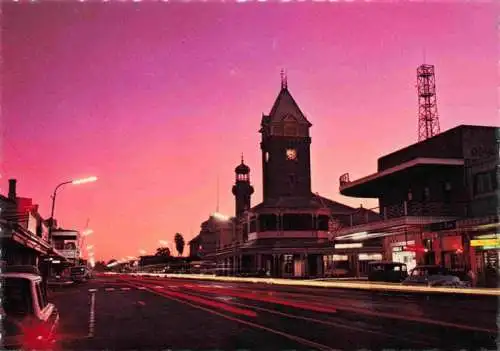 AK / Ansichtskarte  Broken_Hill_New_South_Wales_Australia Argent Street silhouetted by a radiant sunset