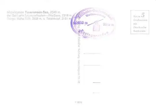 AK / Ansichtskarte  Enzingerboden Mittelstation Tauernmoos-See Seilbahn zum Weiss-See Alpenpanorama