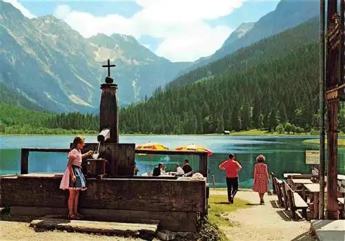 AK / Ansichtskarte  Jaegersee-Kleinarl_AT Brunnen am Hotel am See