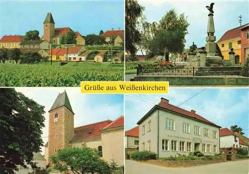 AK / Ansichtskarte 73994429 Weissenkirchen_Perschling Ortsansicht Kriegerdenkmal Kirche Gemeinderat